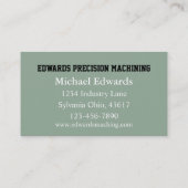 Carte De Visite Magasin d'ordinateurs (Dos)