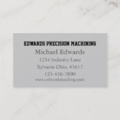 Carte De Visite Magasin d'ordinateurs (Dos)