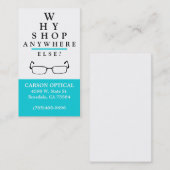 Carte De Visite Magasin optique (Devant / Derrière)