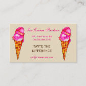 Carte De Visite Magasin ou affaires de glace (Devant)