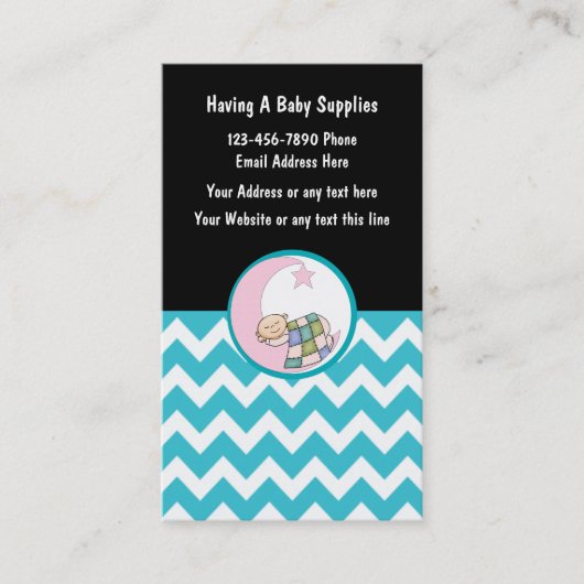 Carte De Visite Magasin pour bébés ou deuxième main (Devant)