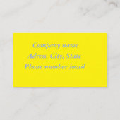 Carte De Visite Magasin sur mesure (Dos)