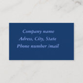 Carte De Visite Magasin sur mesure (Dos)