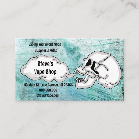 Carte De Visite Magasin Vape (Devant)