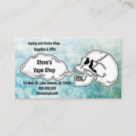 Carte De Visite Magasin Vape (Devant)