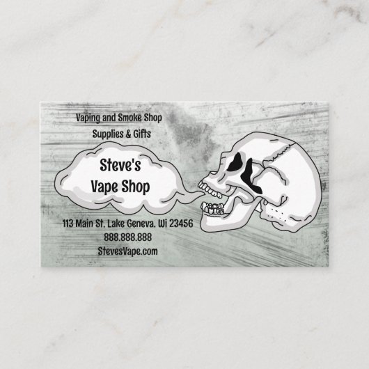 Carte De Visite Magasin Vape (Devant)