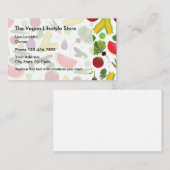 Carte De Visite Magasin végétalien de nourriture et de santé (Devant / Derrière)