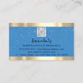 Carte De Visite Magasinez QR CODE Logo Bleu Lumière Et Étoiles (Dos)