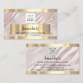 Carte De Visite Magasinez QR CODE Logo Métallurgique rose clair (Devant / Derrière)