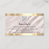 Carte De Visite Magasinez QR CODE Logo Métallurgique rose clair (Dos)