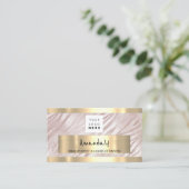 Carte De Visite Magasinez QR CODE Logo Métallurgique rose clair (Debout devant)