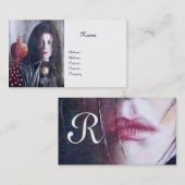 Carte De Visite MAGDALEN MONOGRAS or (Devant / Derrière)