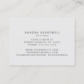 Carte De Visite Magenta Agate Parties scintillant Argent Luxe (Dos)