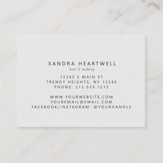 Carte De Visite Magenta Agate Parties scintillant Argent Luxe (Dos)