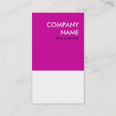 Carte De Visite magenta bold concevoir votre propre code QR (Dos)