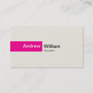 Carte De Visite Magenta élégant