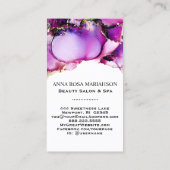 Carte De Visite *~* Magenta QR CODE Yummy Gold Gilded AP29  (Dos)