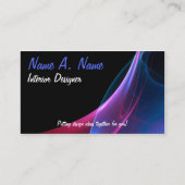 Carte De Visite Magenta Rêvé Et Balayage Bleu (Devant)