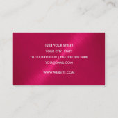 Carte de visite Magenta Sheen (Dos)