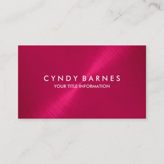 Carte de visite Magenta Sheen (Devant)