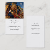 Carte De Visite Magi Adoration Baby Jesus (Devant / Derrière)