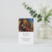 Carte De Visite Magi Adoration Baby Jesus (Debout devant)