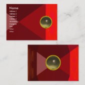 Carte De Visite MAGIC AGATE, rouge vif rouge rose gris (Devant / Derrière)