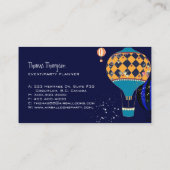 Carte De Visite Magic Air Balloons Planificateur d'événements (Dos)