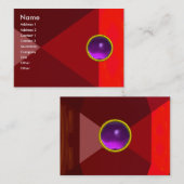 Carte De Visite MAGIC AMÉTHYST, rouge vif rose violet rouge vif (Devant / Derrière)