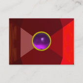 Carte De Visite MAGIC AMÉTHYST, rouge vif rose violet rouge vif (Dos)