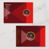 Carte De Visite MAGIC AMÉTHYST, rouge vif rose violet rouge vif (Devant / Derrière)