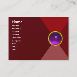 Carte De Visite MAGIC AMÉTHYST, rouge vif, violet rose rouge vif