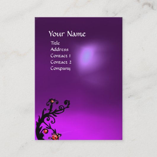 Carte De Visite MAGIC BERRIES 2 MONOGRAM ametist violet (Devant)