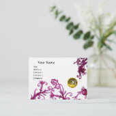 Carte De Visite MAGIC BERRIES MONOGRAM, lin jaune topaze (Debout devant)