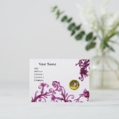 Carte De Visite MAGIC BERRIES MONOGRAM, topaze jaune platine (Debout devant)