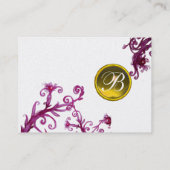 Carte De Visite MAGIC BERRIES MONOGRAM, topaze jaune platine (Dos)