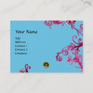 Carte De Visite MAGIC BERRIES MONOGRAMME gemme grise