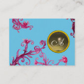 Carte De Visite MAGIC BERRIES MONOGRAMME gemme grise (Dos)