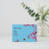 Carte De Visite MAGIC BERRIES MONOGRAMME gemme grise (Debout devant)