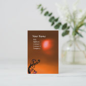 CARTE DE VISITE MAGIC BERRIES ORANGE AGATE GEM MONOGRAMME (Debout devant)