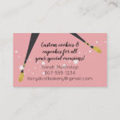 Carte De Visite Magic faircookie cupcake gâteaux boulangerie (Dos)