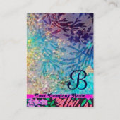 Carte De Visite MAGIC MYRTLE MONOGRAM Reflets scintillants perle (Dos)