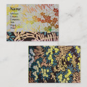 Carte De Visite MAGIC MYRTLE / Reflets dorés scintillants (Devant / Derrière)