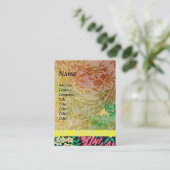 Carte De Visite MAGIC MYRTLE / Reflets dorés scintillants (Debout devant)