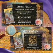 Carte De Visite Magic Psychic Tarot Reader QR Code Photo