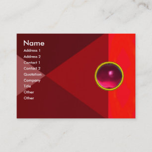 Carte De Visite MAGIC RUBY, rose rouge vif