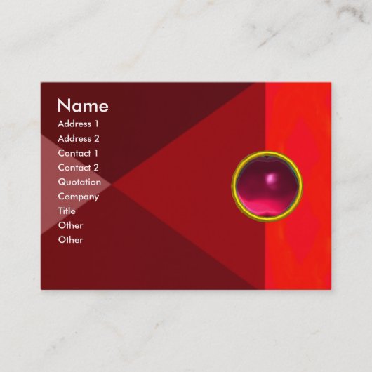 Carte De Visite MAGIC RUBY, rose rouge vif (Devant)