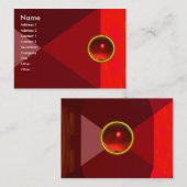 Carte De Visite MAGIC RUBY, rouge vif (Devant / Derrière)