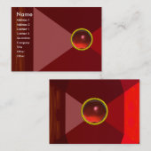 Carte De Visite MAGIC RUBY, rouge vif (Devant / Derrière)