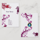 Carte De Visite MAGIC SWIRL MONOGRAM saphir (Devant / Derrière)
